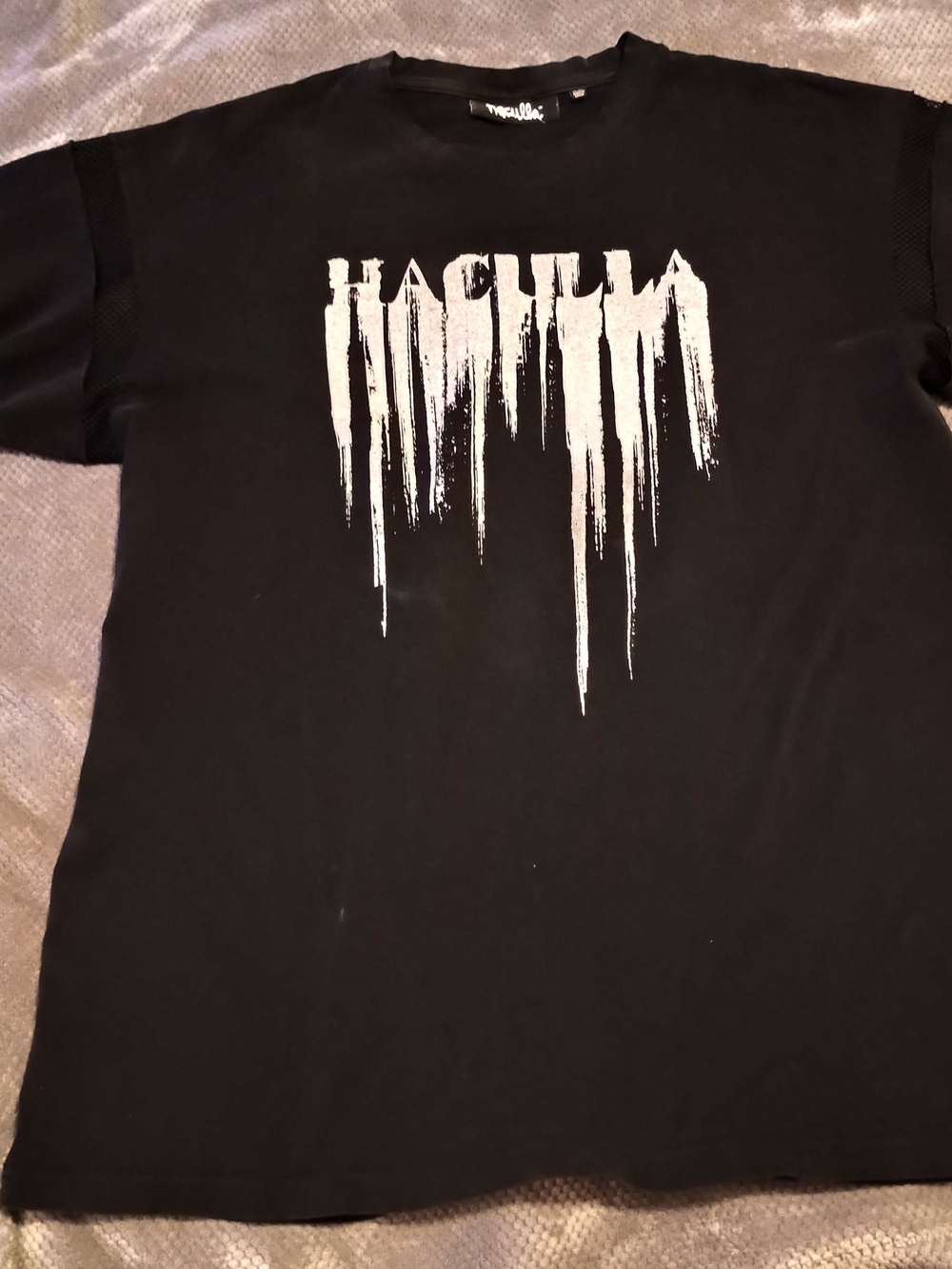 HACULLA SMEARED TEE IN BLACK